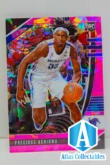 2020-21 Prizm Draft Picks Pink Cracked Ice Rookie Card #8 SP Precious Achiuwa RC